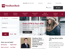 Tablet Screenshot of needhambank.com